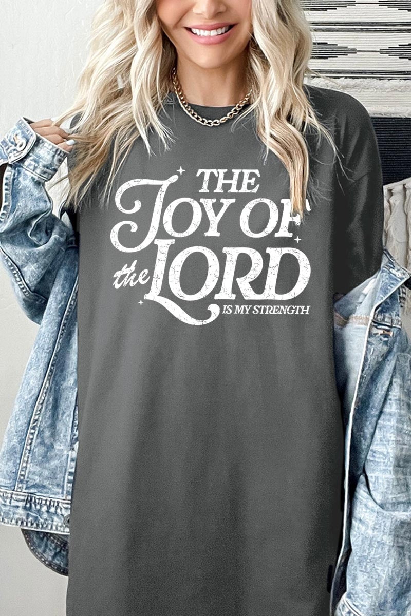 5000-E3179 Joy of the Lord Graphic Heavy Cotton Tee $9