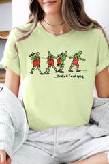 US3001P-E3203 Grinch Dance Funny Christmas Graphic Plus Tee $16