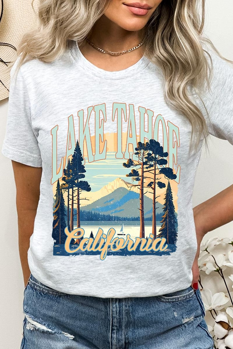 US3001P-E3059 Lake Tahoe Graphic Plus Tee $16