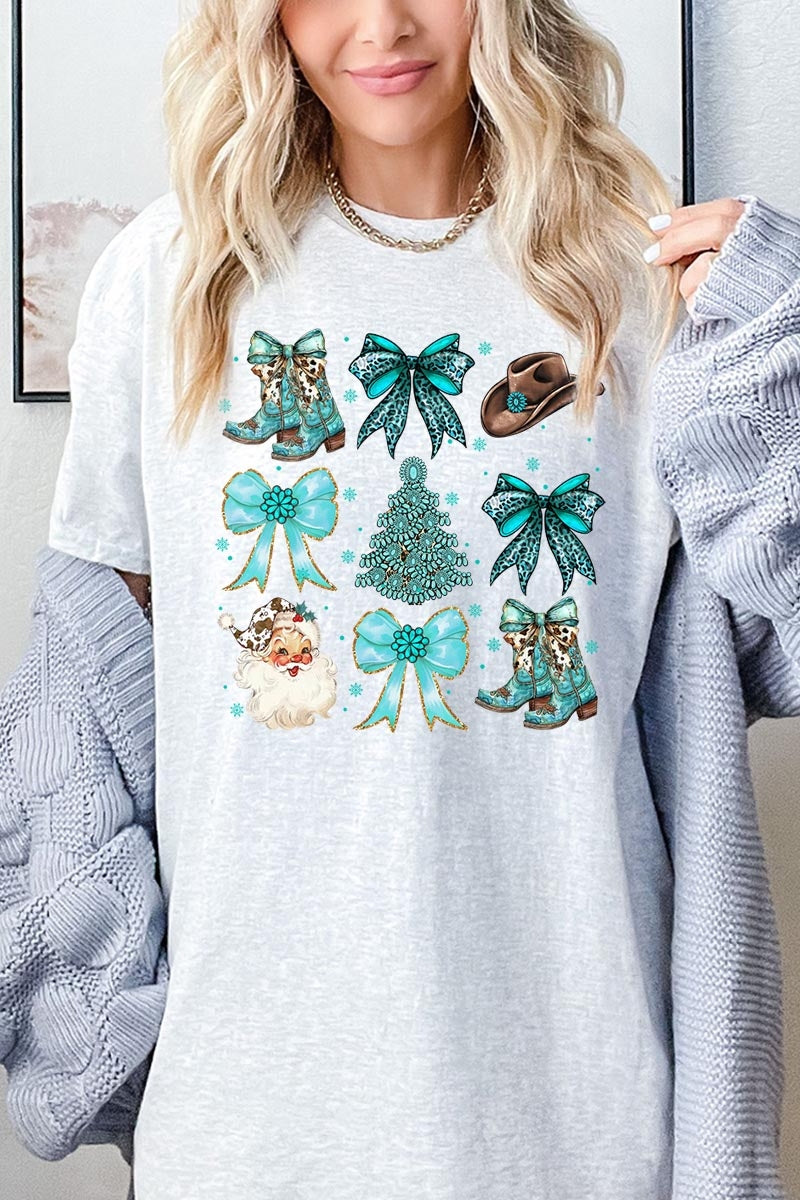 5000P-E3180 Western Christmas Graphic Plus Heavy Cotton Tee $12.75