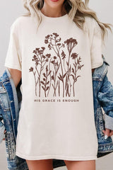 5000P-E3146 Christian Wildflower Graphic Plus Heavy Cotton Tee $12.75