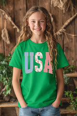 5000B-E3481Z USA Retro Kids Graphic Heavy Cotton Tee $8.5