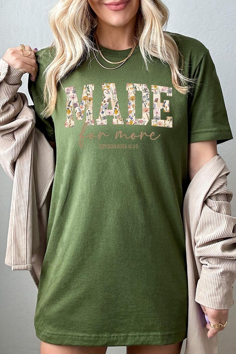 US3001P-E3068 Made for More Faith Graphic Plus Tee $16