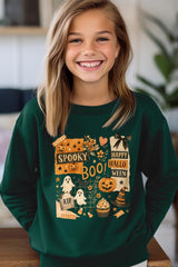 UL180B-E3084Z Halloween collage Kids Graphic Sweatshirt $20
