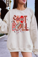 UL180P-E3053 Brushstroke Football Graphic Plus Sweatshirt $25