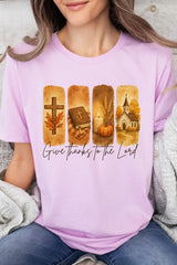 US3001P-E3169 Give Thanks To The Lord Graphic Plus Tee $16
