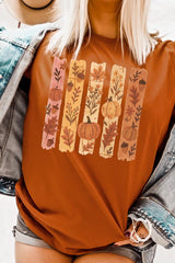 US3001-E3110 Brushstroke Boho Fall Graphic Tee $12.5