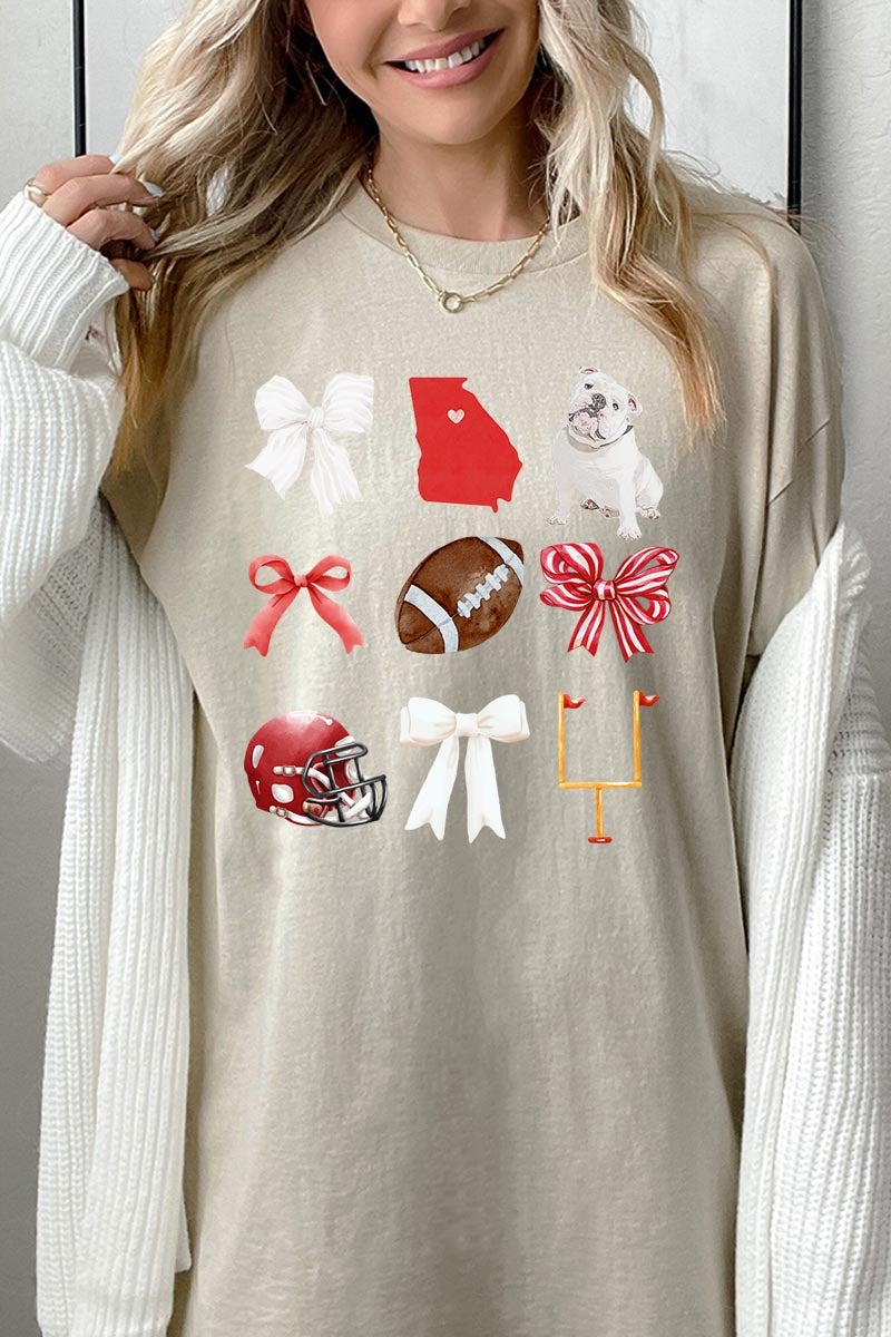 5000P-E3080 Georgia Football Graphic Plus Heavy Cotton Tee $12.75