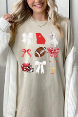 5000-E3080 Georgia Football Graphic Heavy Cotton Tee $9