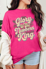 5000-E3220 Glory to the Newborn King Graphic Heavy Cotton Tee $9