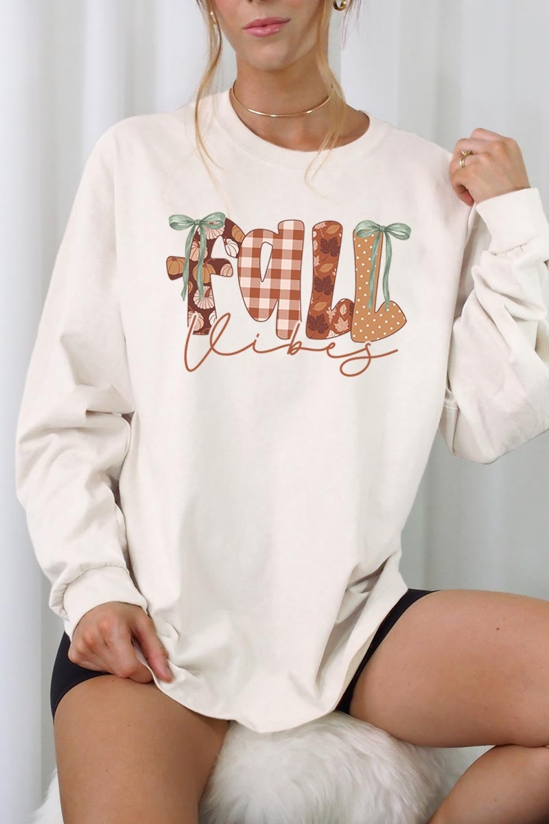 UL240P-E3071 Fall Vibes Rustic Graphic Plus Long Sleeve Tee $17