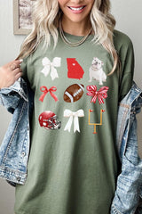 5000-E3080 Georgia Football Graphic Heavy Cotton Tee $9