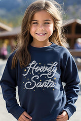 UL180B-E3199Z Howdy Santa Kids Graphic Sweatshirt $20