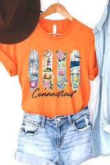 US3001-E3061CT Connecticut State Brushstroke Graphic Tee $12.5
