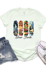 US3001-E3061NY New York State Brushstroke Graphic Tee $12.5