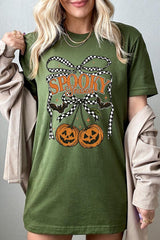 US3001P-E3085 Pumpkin Cherries Graphic Plus Tee $16