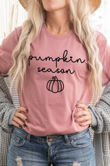 US3001-E3152 Pumpkin Season Graphic Tee $12.5