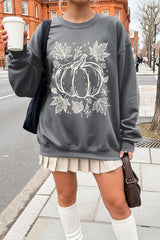 UL180-E3162 Fall Pumpkin Graphic Sweatshirt $20