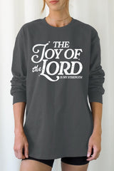 UL240-E3179 Joy of the Lord Graphic Long Sleeve Tee $13.75
