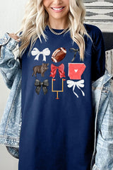 5000-E3077 Arkansas Football Graphic Heavy Cotton Tee $9