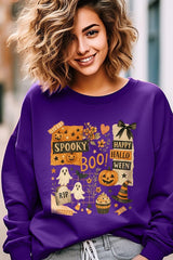 UL180-E3084 Halloween collage Graphic Sweatshirt $20