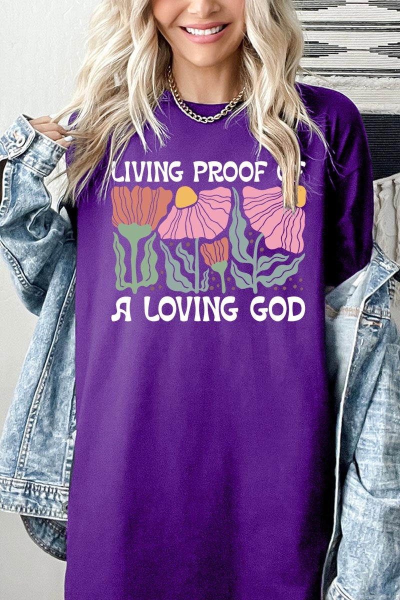 5000-E3066 Living Proof of a Loving Graphic Heavy Cotton Tee $9