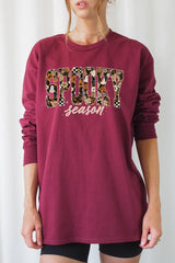 UL240P-E3105 Spooky Season Halloween Plus Long Sleeve Tee $17
