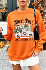 UL180P-E3174 North Pole Christmas Graphic Plus Sweatshirt $25