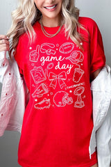 5000P-E3081 Football Doodles Graphic Plus Heavy Cotton Tee $12.75