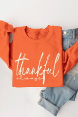 UL180-E3170 Thankful Graphic Sweatshirt $20