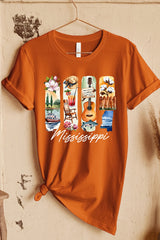 US3001-E3061MS Mississippi State Brushstroke Graphic Tee $12.5