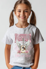 US3001Y-E3157Z Nashville Rose Kids Graphic Tee $11