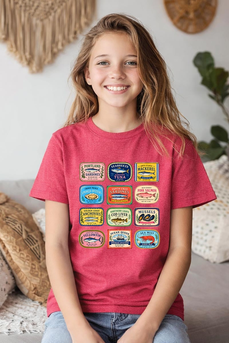 5000B-E3484Z Sardines Market Kids Graphic Heavy Cotton Tee $8.5