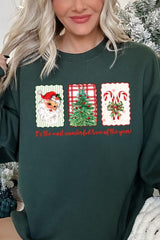 UL180-E3201 Most Wonderful Time Graphic Sweatshirt $20
