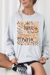 UL240-E3136 Take Me To The Pumpkin Patch Long Sleeve Tee $13.75