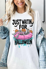 5000-E3138 Just Waiting For Halloween Heavy Cotton Tee $9