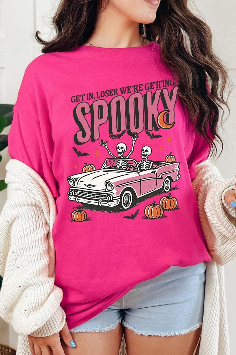 5000-E3142 Spooky Skeleton Graphic Heavy Cotton Tee $9