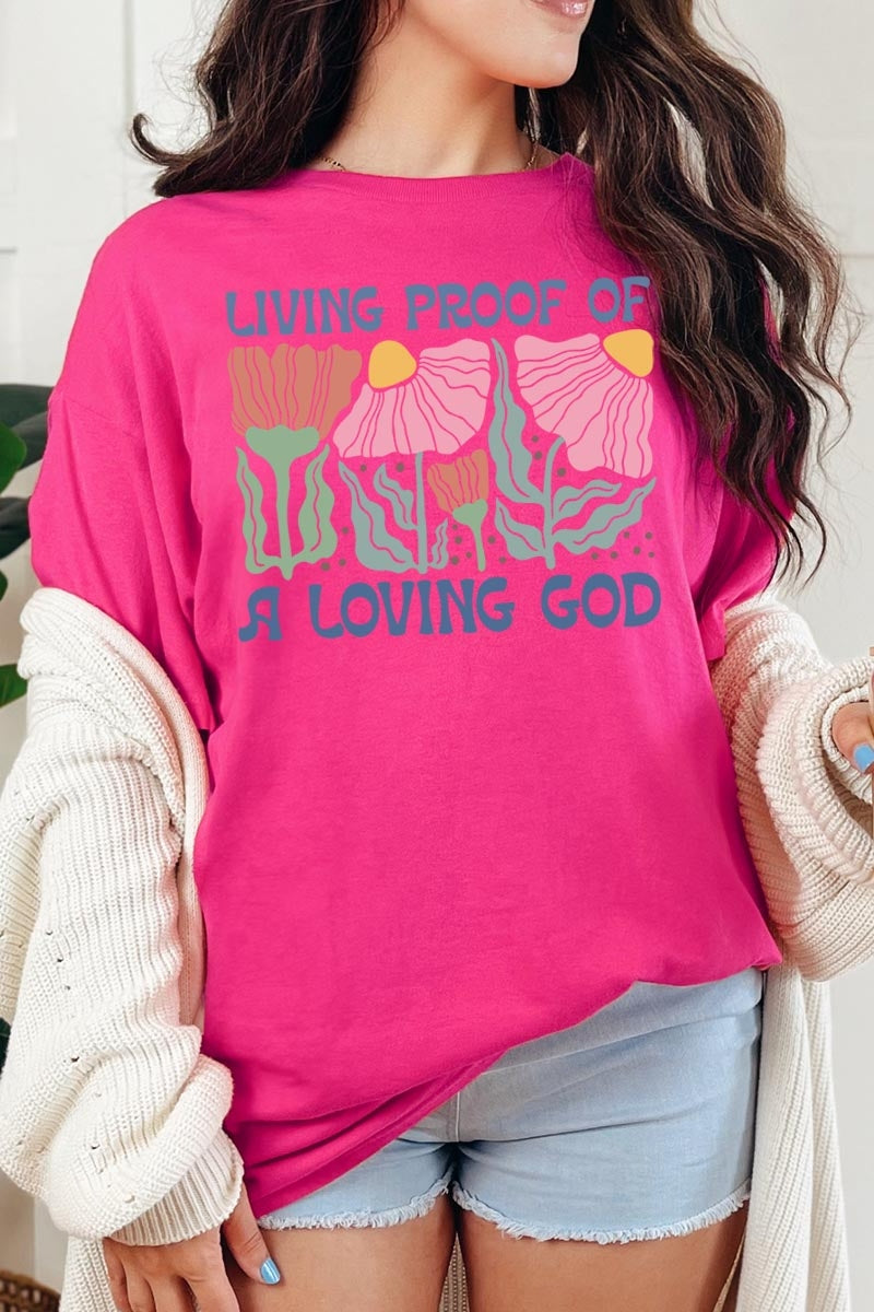 5000-E3066 Living Proof of a Loving Graphic Heavy Cotton Tee $9