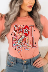 US3001P-E3053 Brushstroke Football Graphic Plus Tee $16