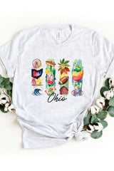 US3001-E3061OH Ohio State Brushstroke Graphic Tee $12.5