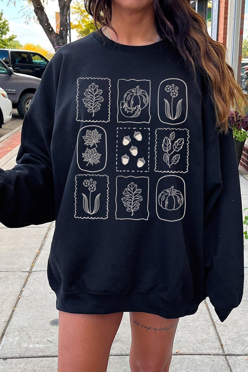 UL180P-E3101 Autumn Graphic Plus Sweatshirt $25