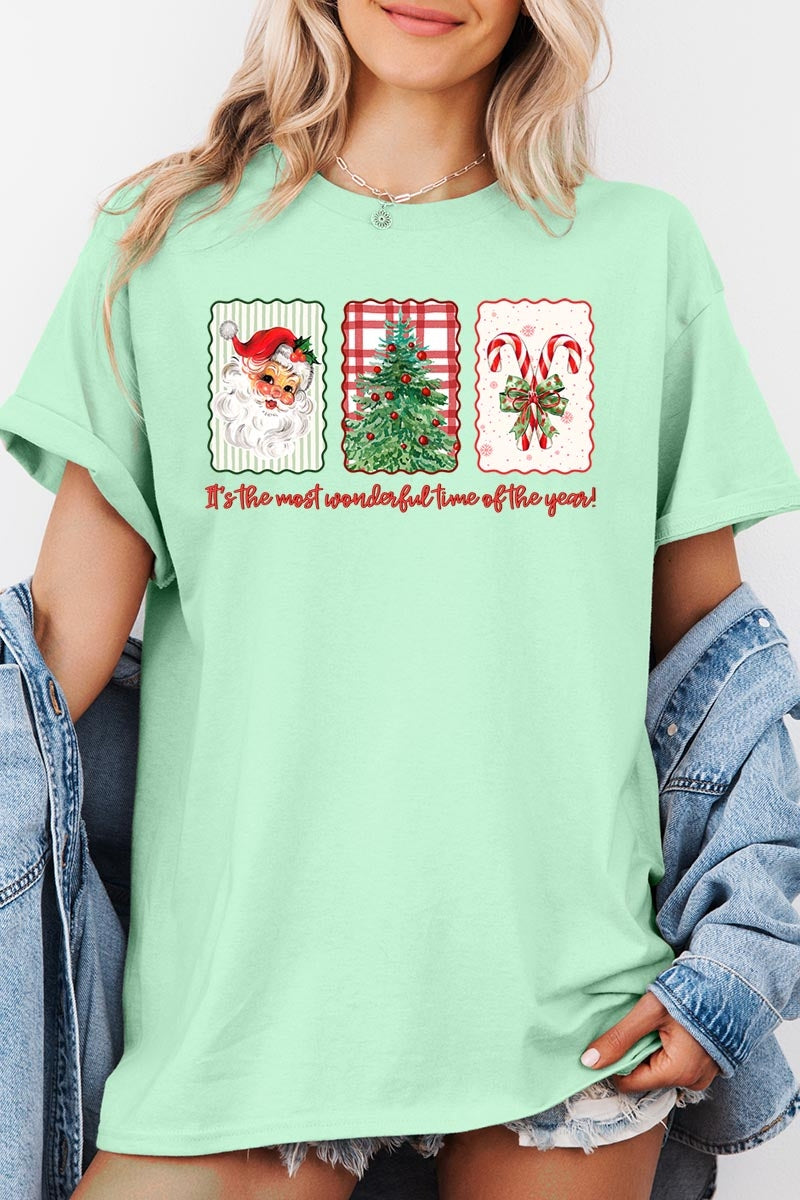 5000P-E3201 Most Wonderful Time Graphic Plus Heavy Cotton Tee $12.75