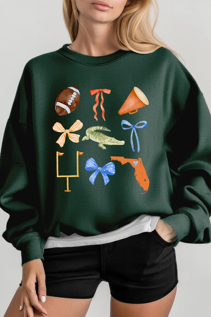 UL180P-E3078 Florida Football Graphic Plus Sweatshirt $25