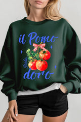 UL180P-E3070 Il Pomodoro Tomato Art Graphic Plus Sweatshirt $25