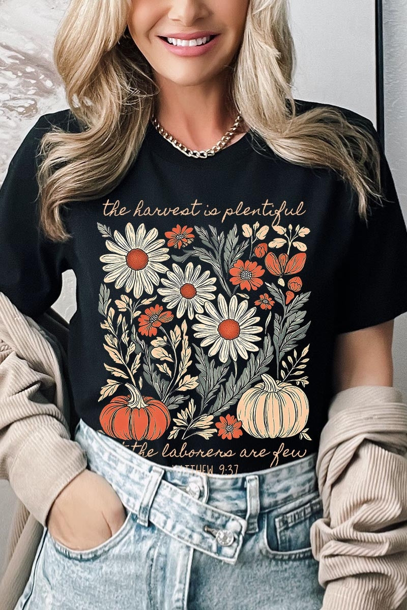 US3001-E3173 Faith Harvest Graphic Tee $12.5
