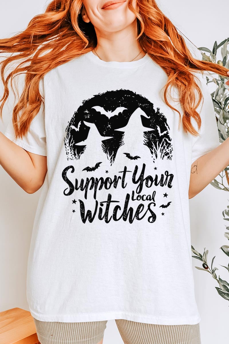 5000-E3161 Local Witches Halloween Graphic Heavy Cotton Tee $9