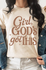 US3001-E3102 Girl, Godu2019s Got This Graphic Tee $12.5