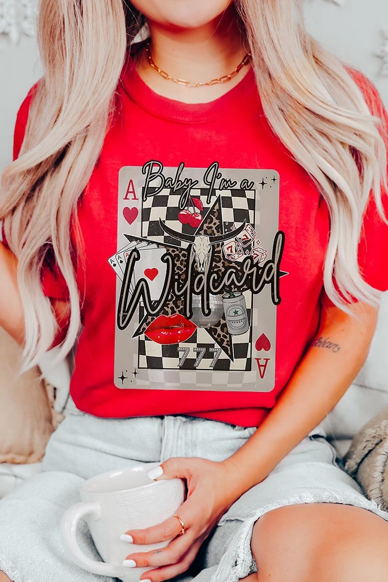 US3001-E3099 Retro Wildcard Graphic Tee $12.5