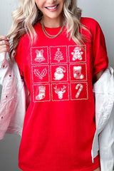 5000-E3215 Christmas Icons Graphic Heavy Cotton Tee $9