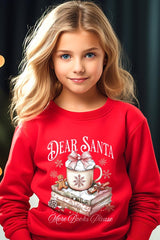 UL180B-E3205Z Dear Santa Books Kids Graphic Sweatshirt $20